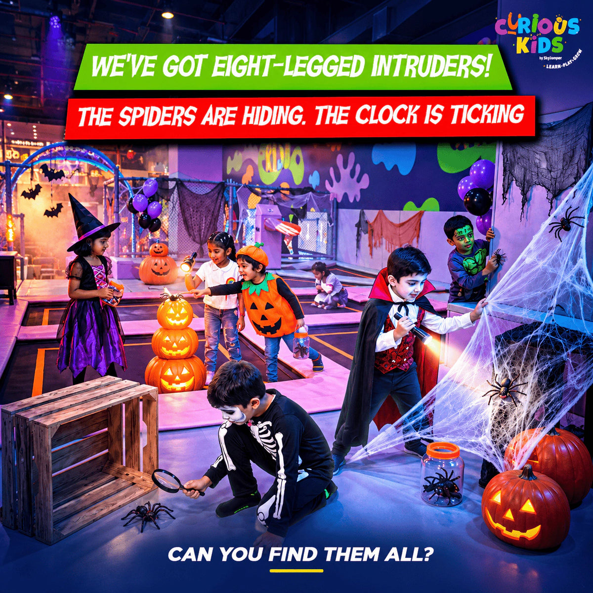 Kids Halloween Party by Curious Kids Skyjumper (31 Oct & 1 Nov) | Orion Avenue Mall Bangalore