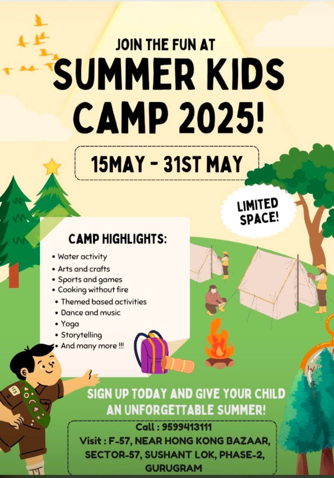Kids Summer Camp by Nest Play School (15 - 31 May) | Sector 57 Gurgaon - ActivityKidz