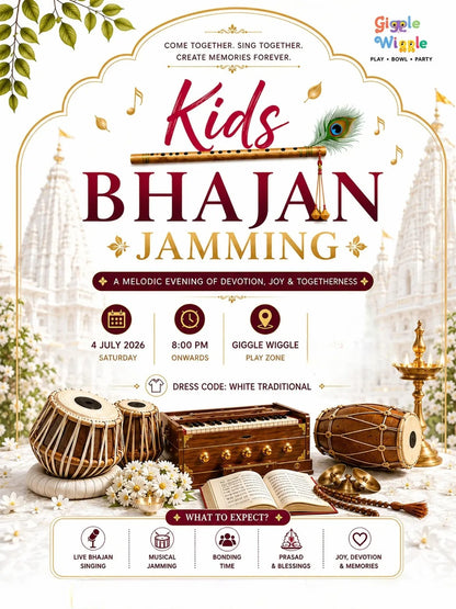 Kids Bhajan Jamming (4 July) at Giggle Wiggle | Vesu Surat