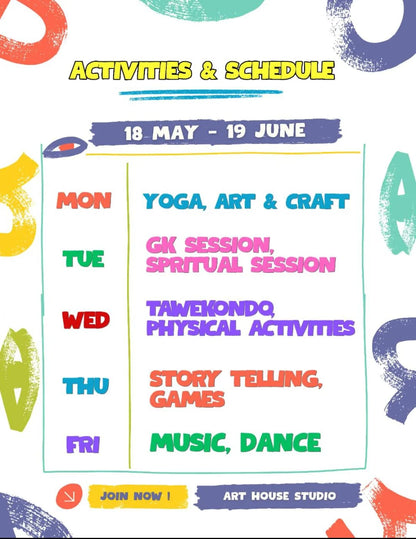 Kids Summer Camp by Art House Studio (18 May - 19 Jun) | Uttam Nagar Delhi