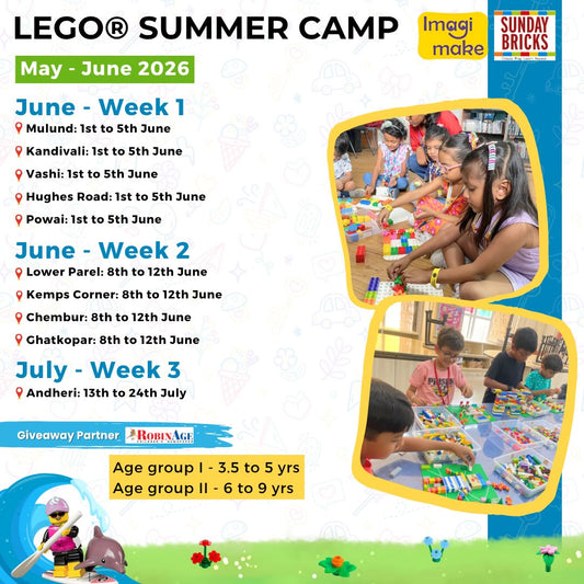 LEGO Summer Camp by Sunday Bricks (13 July - 24 July) | Andheri West Mumbai