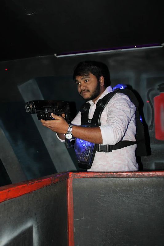 Laser Shooter for Laser Tag | Prasads Imax Multiplex Hyderabad