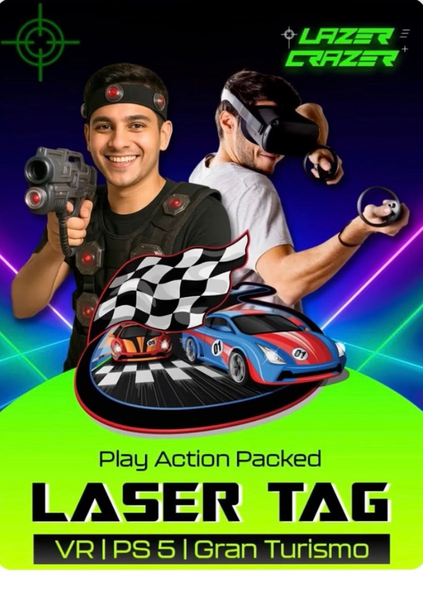 Lazer Crazer for Laser Tag, Arcade & VR | Hauz Khas Delhi