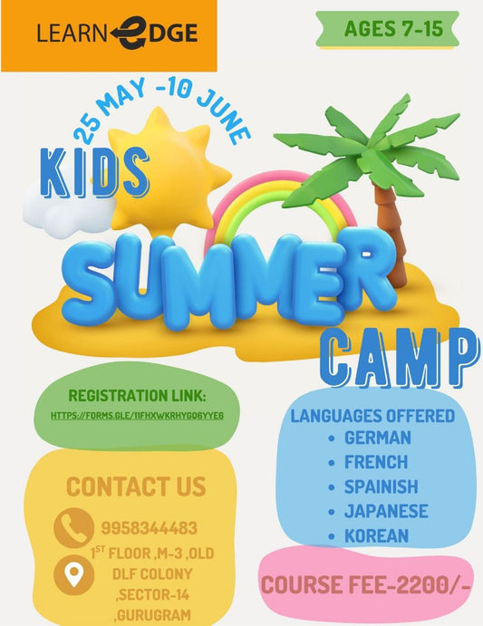 Summer Camp By LearnEdge (25 May - 10 Jun) | Sector 14 Gurgaon