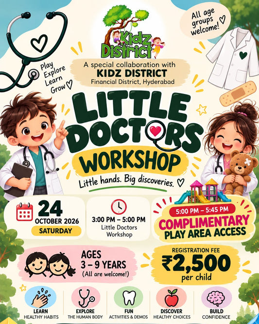 Little Doctors Workshop by Kidz District (24 Oct) | The District Nanakramguda Hyderabad