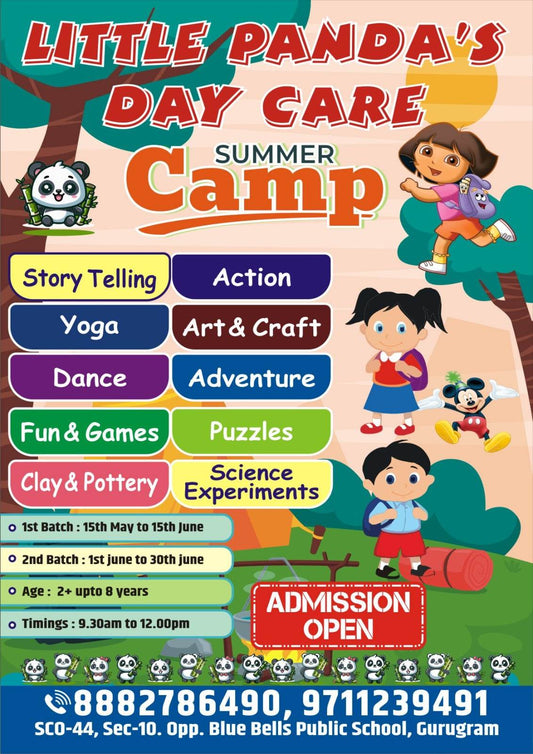 Summer Camp by Little panda's day care (15 May - 15 Jun) | Sector 10 Gurgaon - ActivityKidz