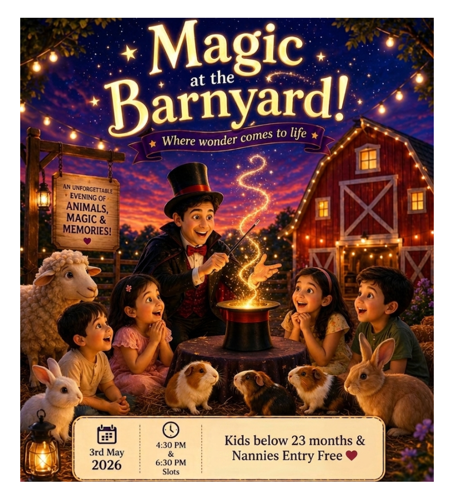 Magic (3rd May) at The Barnyard | Sainik Farm New Delhi
