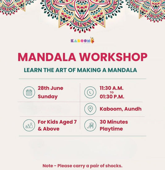 Mandala Craft Fair Workshop (28-Jun) at Kaboom | Aundh Pune