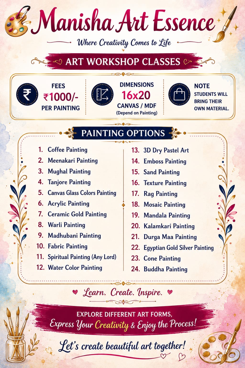 Manisha's Art Classes | Sector 14 Gurgaon