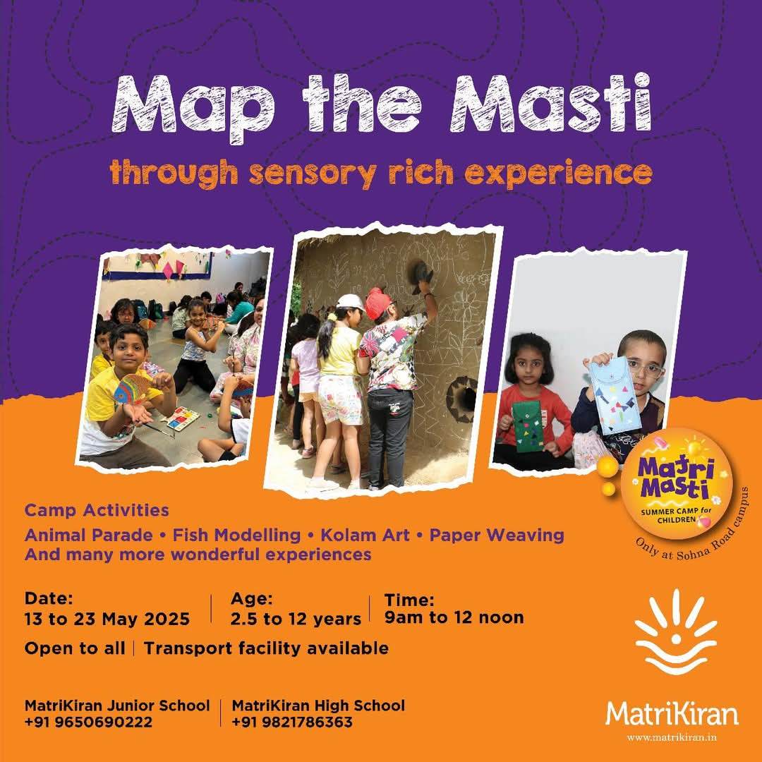 Matri Masti Summer Camp by MatriKiran Junior School (13 May - 23 May) | Sector 49 Gurgaon - ActivityKidz