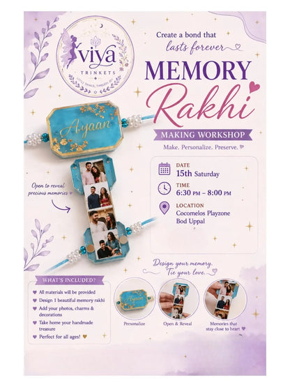 Memory Rakhi Making Workshop (15 Aug) at Cocomelos | Boduppal Chengicherla Hyderabad