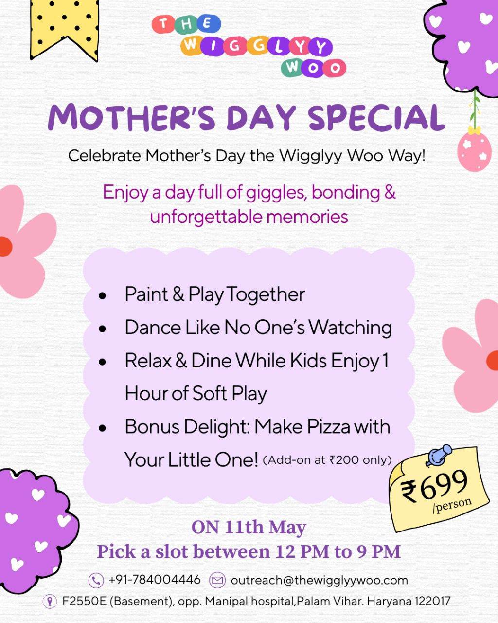 Mother's Day Celebration by The Wigglyy Woo | Sector 2 Palam Vihar Gurgaon - ActivityKidz