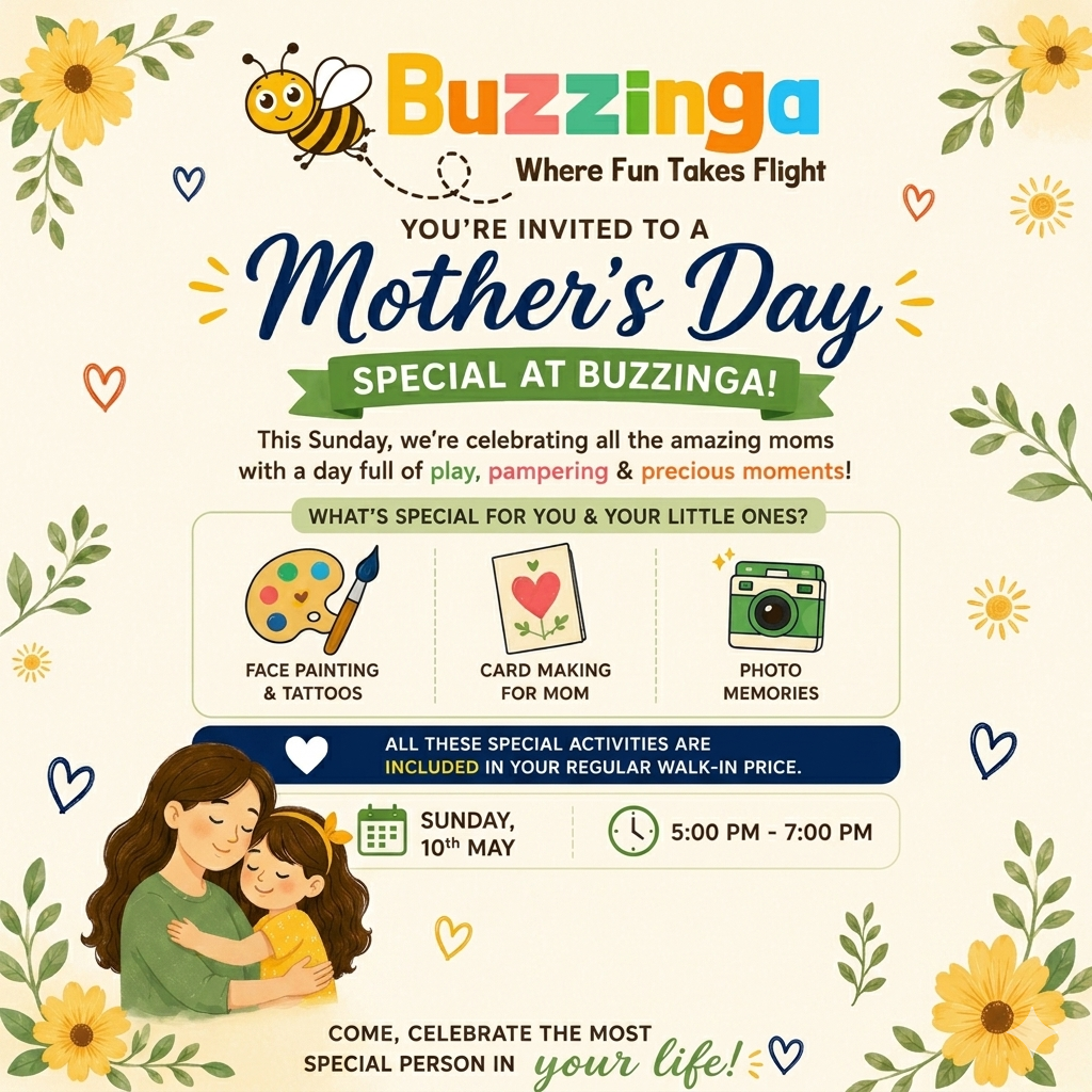 Mother's Day Special at Buzzinga (10 May) | South Extension New Delhi
