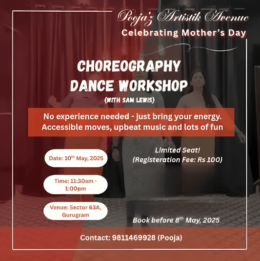 Mother's Day Choreography Dance Workshop by Pooja'z Artistik Avenue (10 May) | Sector 63A Gurgaon - ActivityKidz