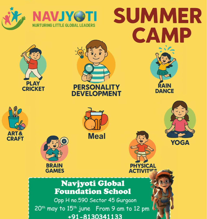 Summer Camp by Navjyoti Global School (20 May - 15 Jun) | Sector 45 Gurgaon - ActivityKidz