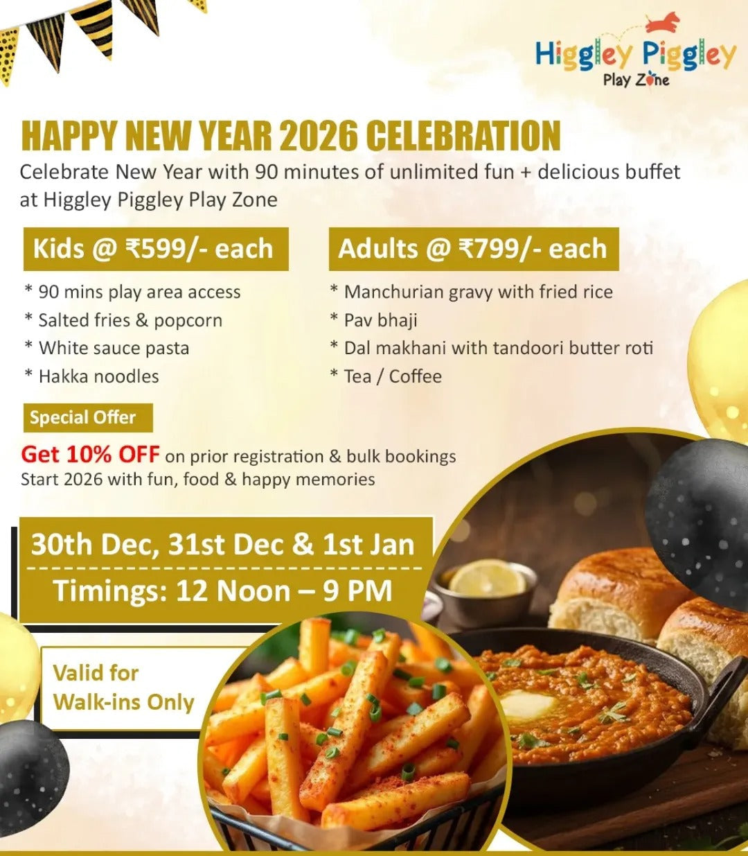 New Year at Higgley Piggley (30 Dec - 1 Jan) Sector 4 Greater Noida