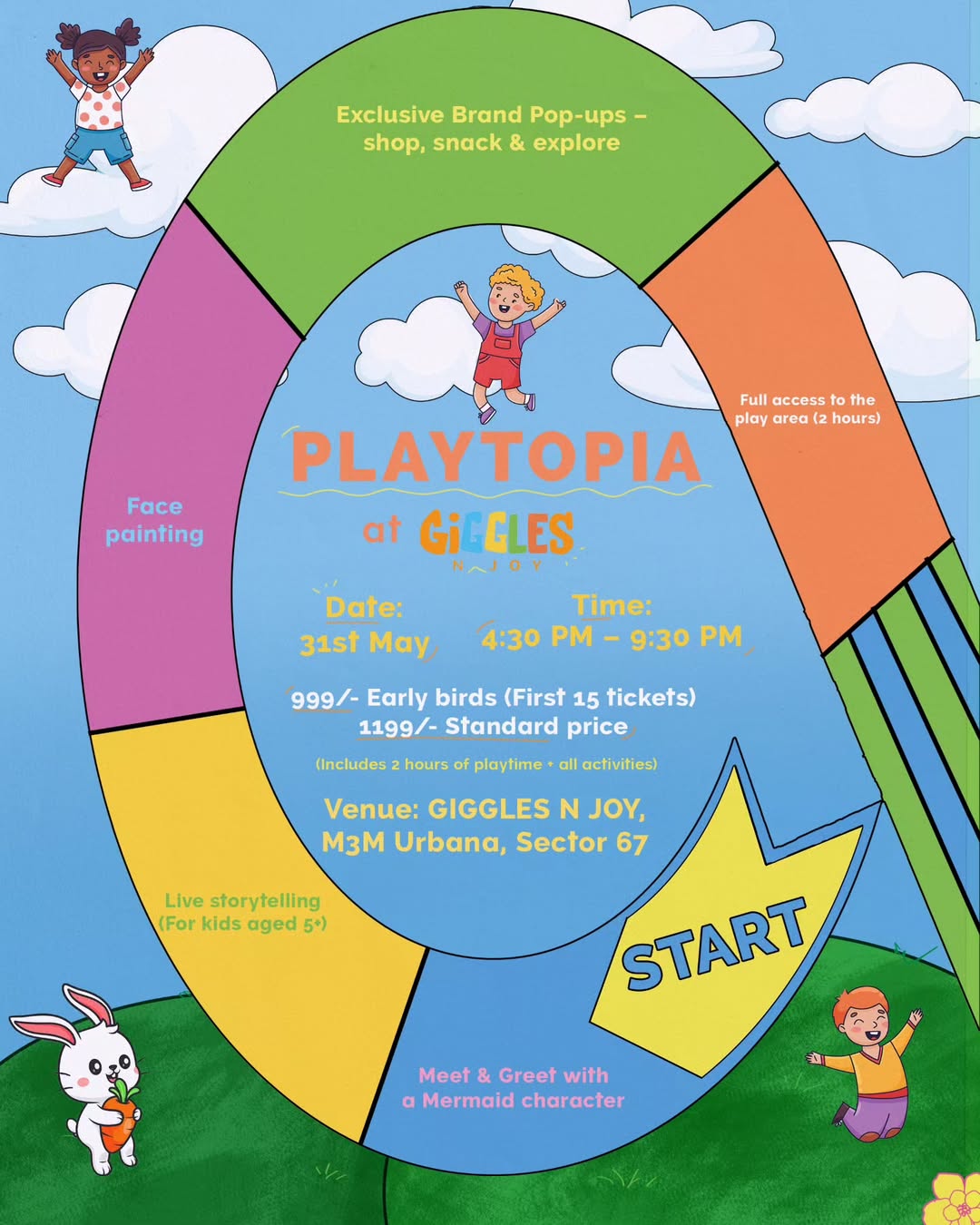 Playtopia at Giggles N Joy (31 May) | M3M Urbana Mall Gurgaon