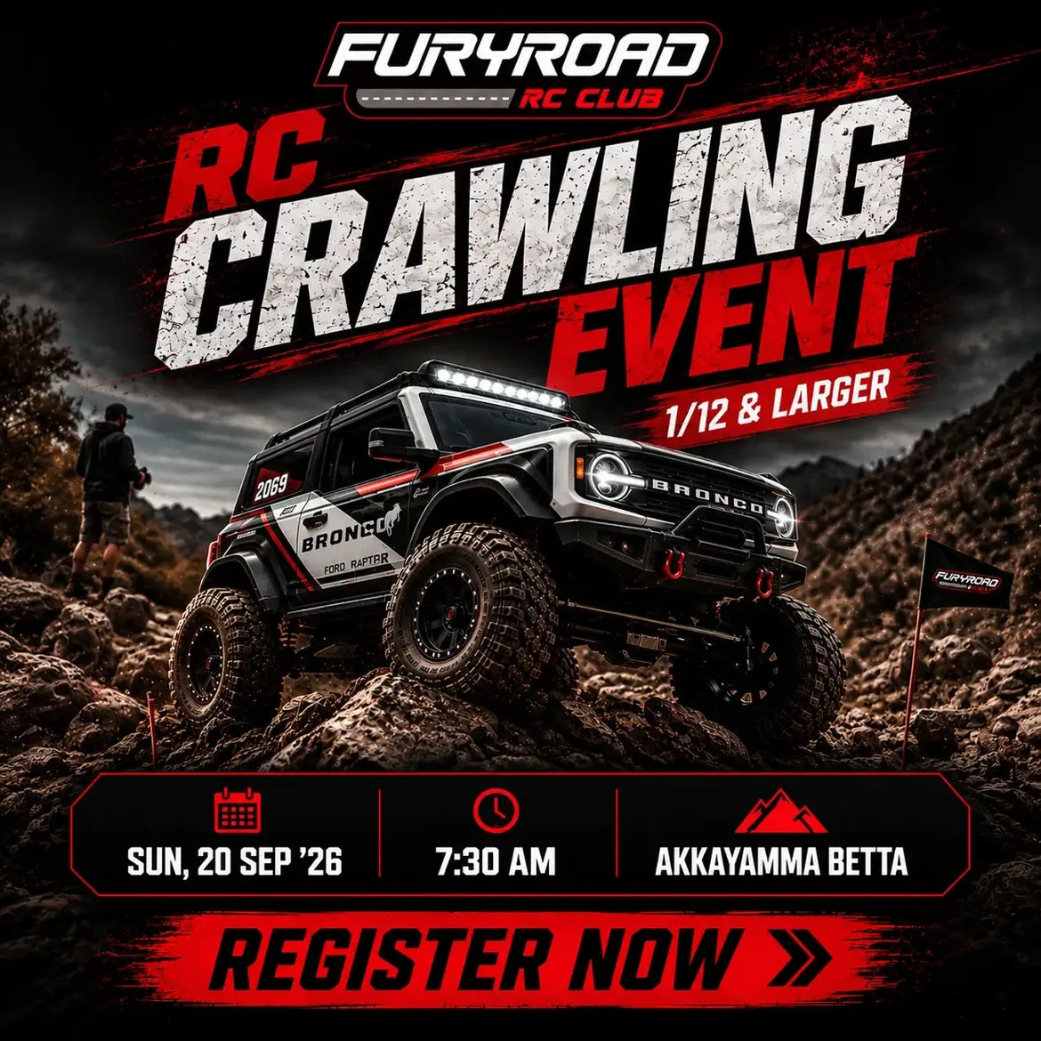 RC Crawling Event (20 Sep) at Fury Road RC Club | Akkayamma Betta Maranayakanahalli