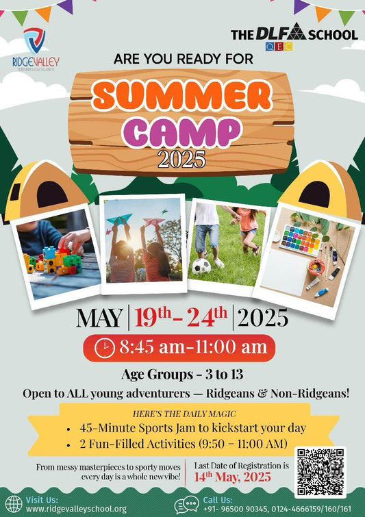 Summer Camp by Ridge Valley School (19 - 24 May) | DLF Phase 4 Gurgaon - ActivityKidz