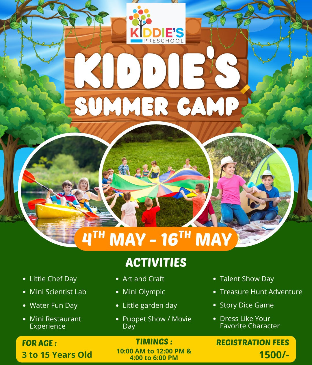 Kiddie's Summer Camp by Kiddie's Preschool (4 May - 16 May) | Adajan Surat