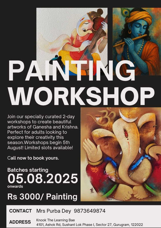 Painting Workshop at Shades and Tints by Purba Dey (5 - 6 Aug) | Sector 27 Gurgaon