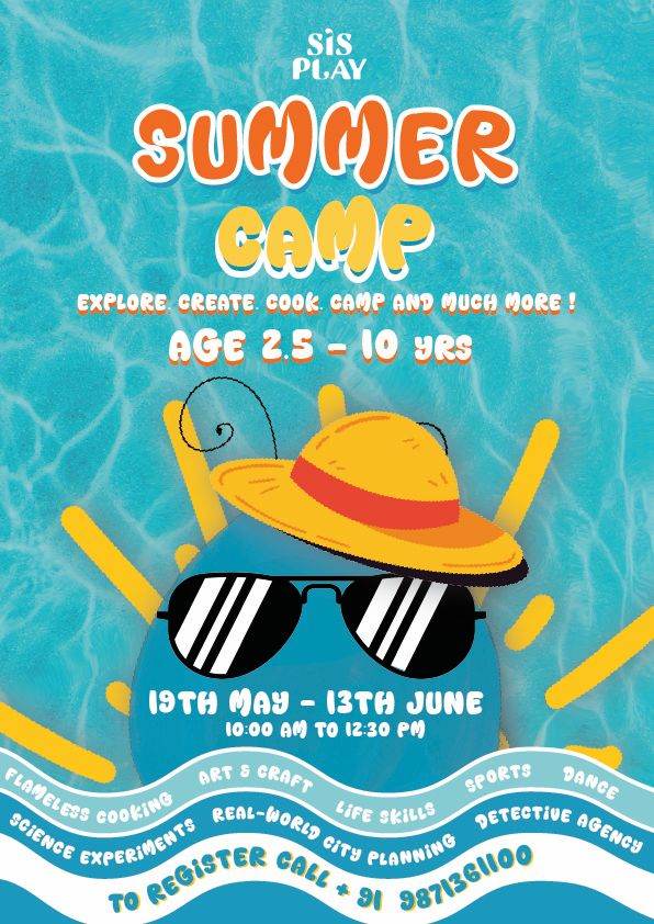 Summer Camp by Sis Play Preschool (19 May - 13 Jun) | Sector 43 Gurgaon - ActivityKidz