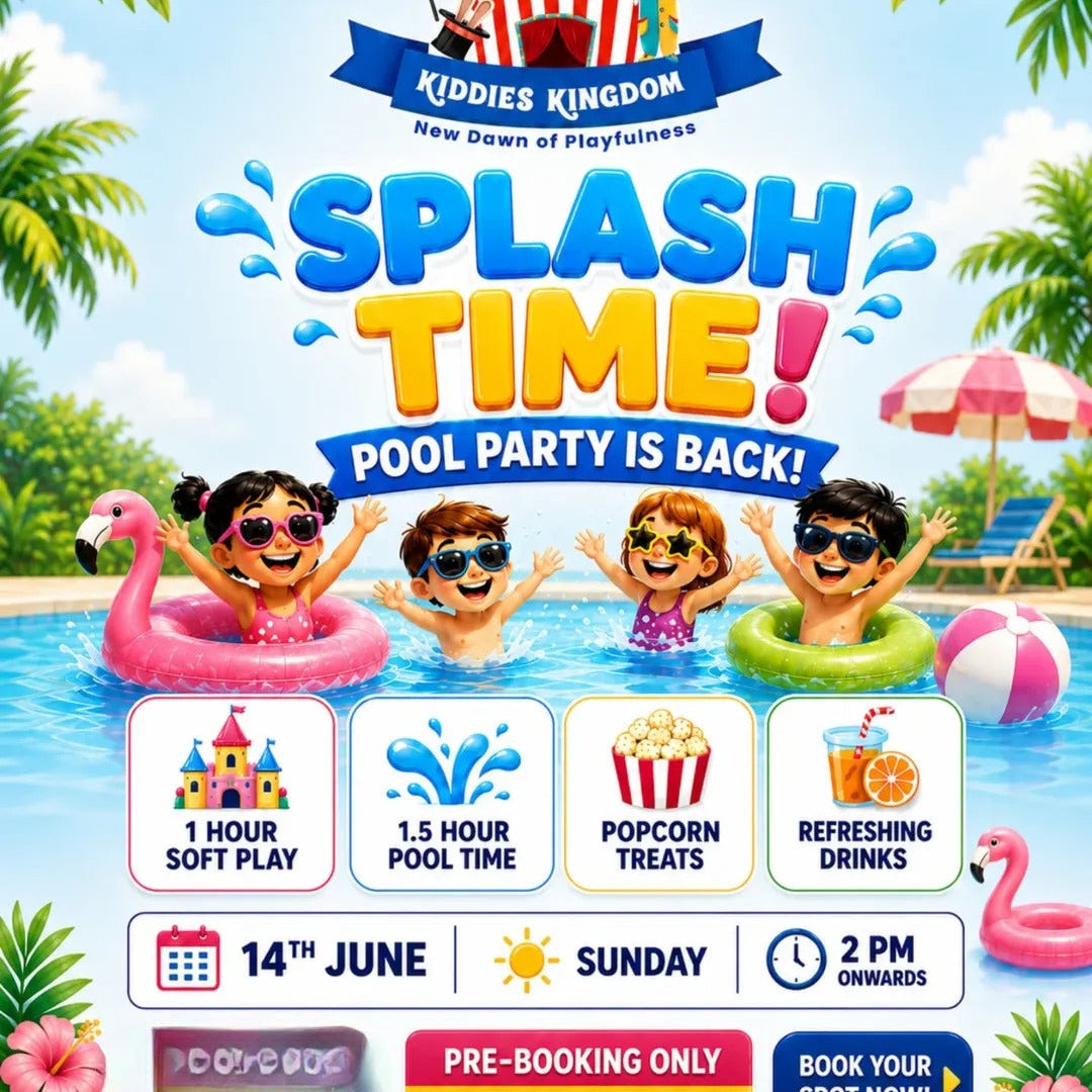 Splash Time Pool Party (14-June) at Kiddies Kingdom Delhi