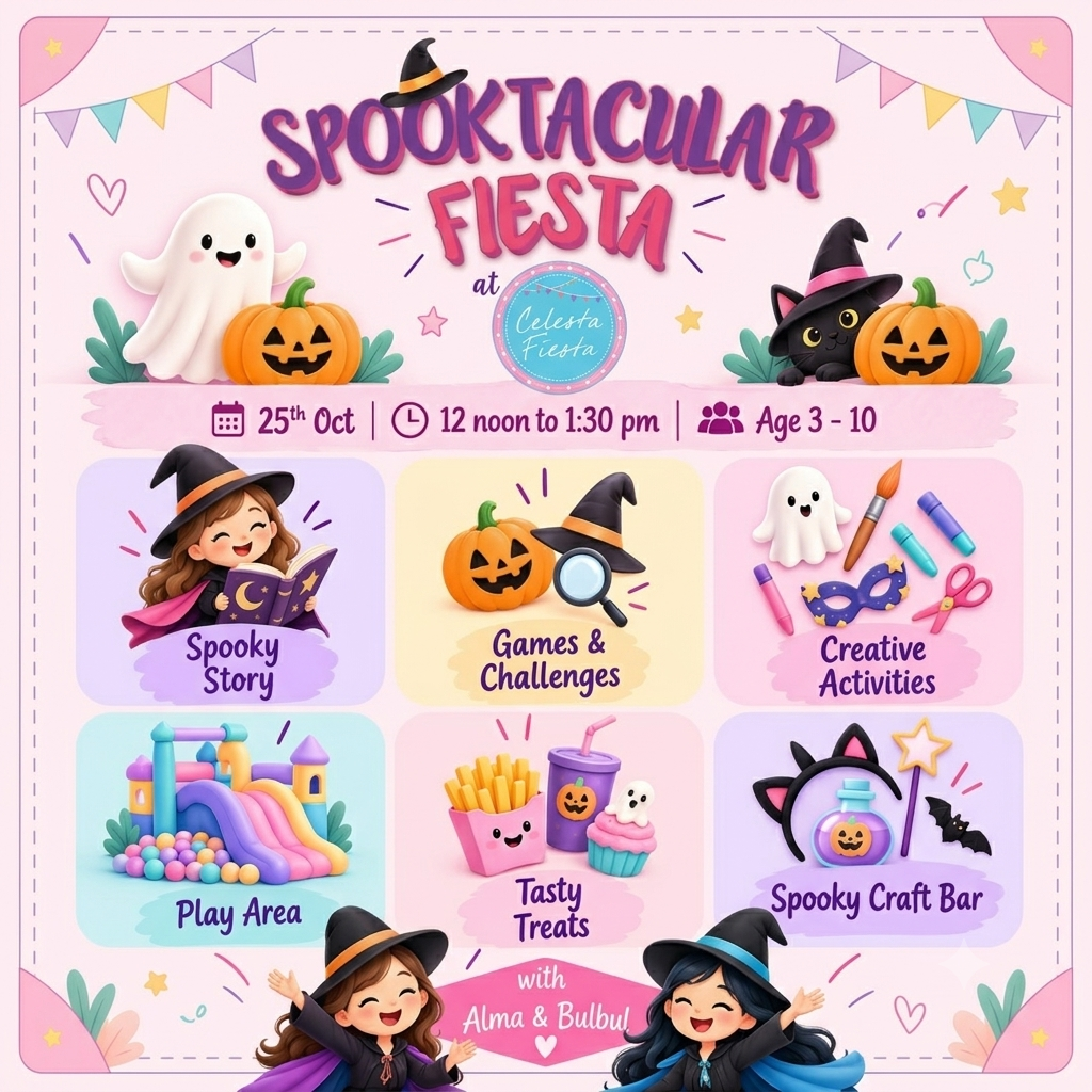 Spooktacular Fiesta at Happy Hive by Celesta Fiesta (25 Oct) | DLF Phase 1 Gurgaon