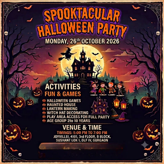 Spooktacular Halloween Party (26 Oct) at Joyvillei | Sector 27 Gurugram