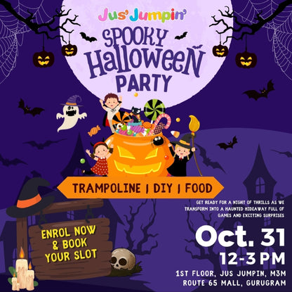 Spooky Halloween Party at Jus' Jumpin' (31 Oct) | M3M Route 65 Mall Gurgaon