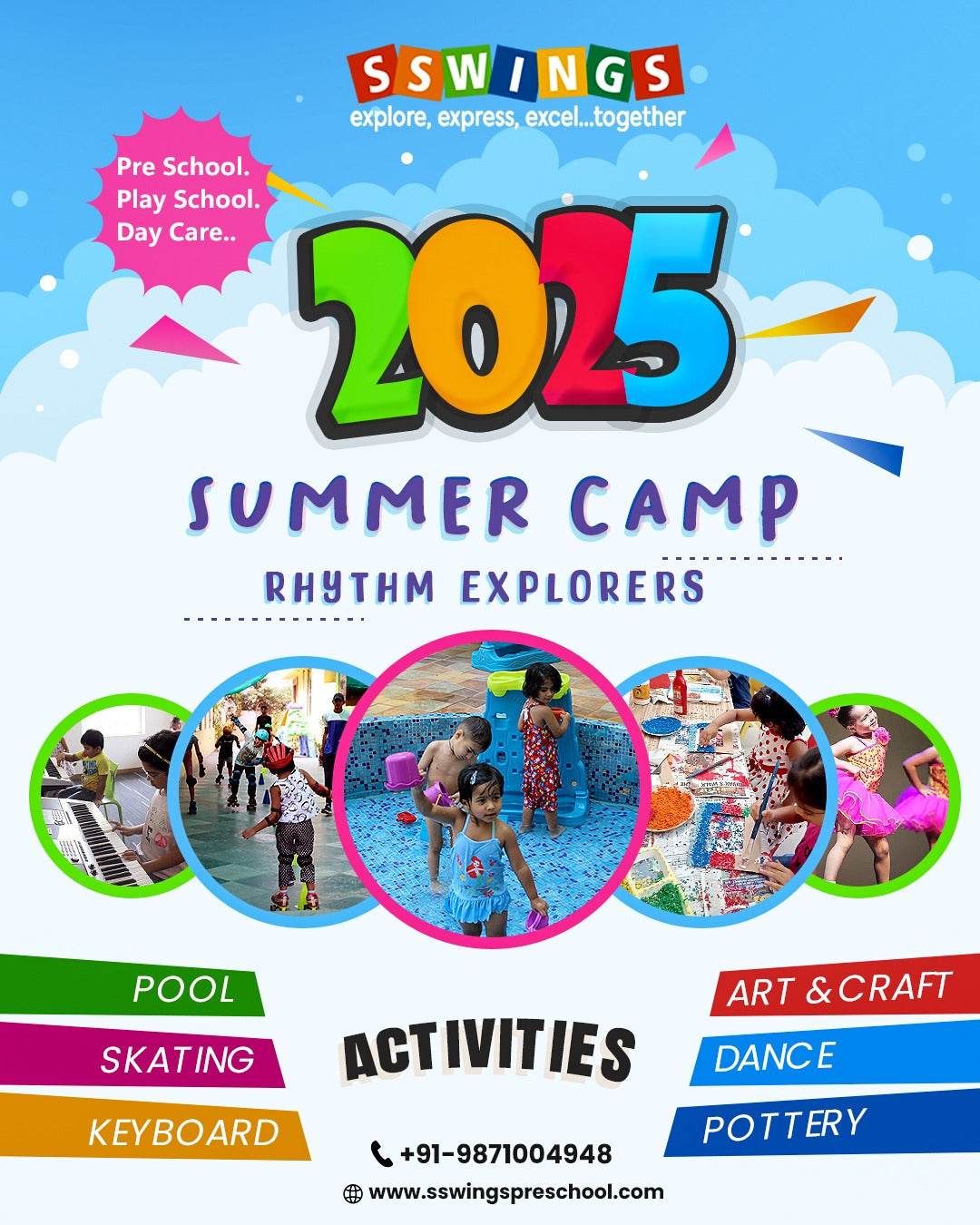 Summer Camp by Sswings Pre School (19 May - 13 Jun) | DLF Phase 3 Gurgaon - ActivityKidz