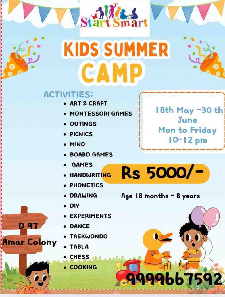 Summer Camp by Start Smart by Shikshamantra (18 May - 30 Jun) | Lajpat Nagar Delhi