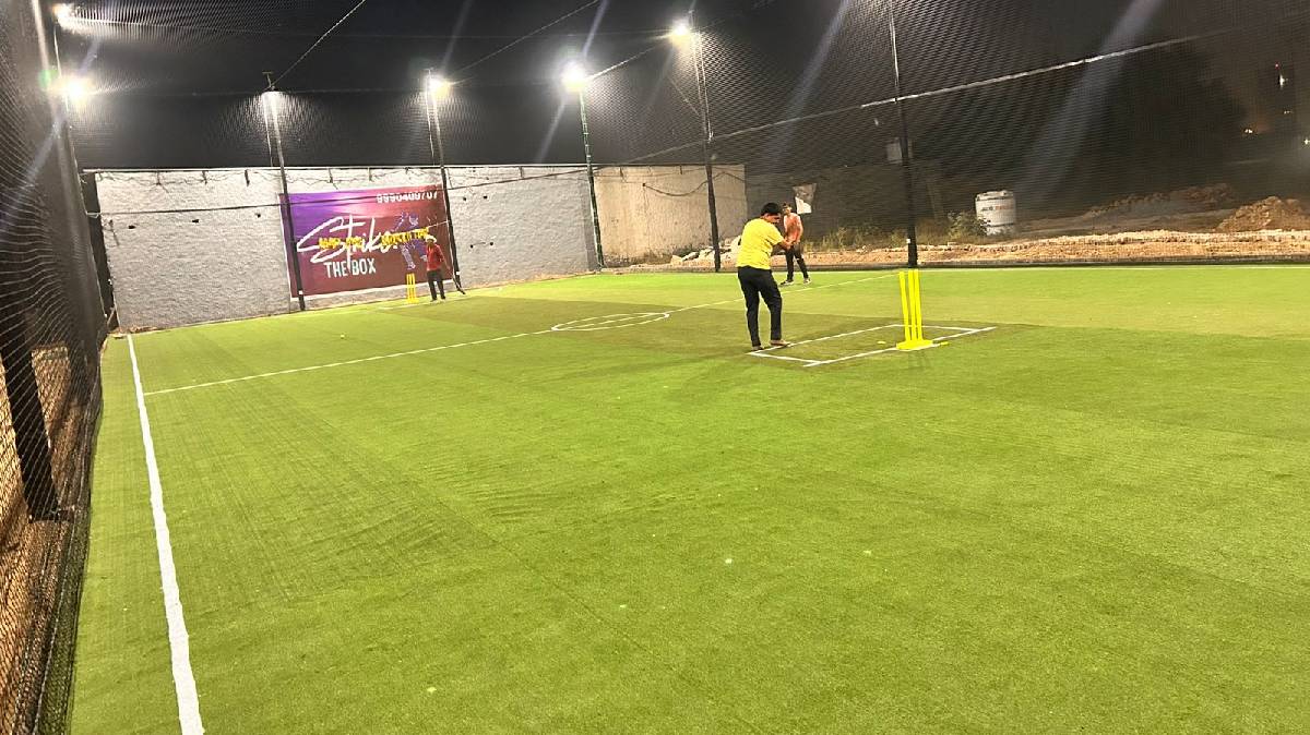 Strike The Ball Real Turf Bowling Machine & Robo Arm Sector 107 Gurgaon