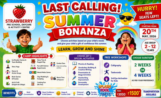 Summer Bonanza by Strawberry Preschool And Daycare (22 May - 19 Jun) | Sector 85 Faridabad