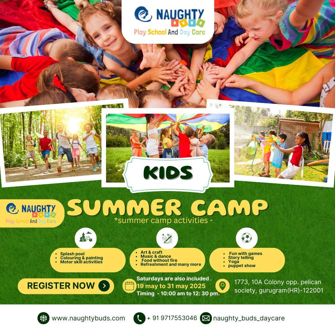 Summer Camp by Naughty Buds Play School (19 - 31 May) | Sector 10A Gurgaon - ActivityKidz