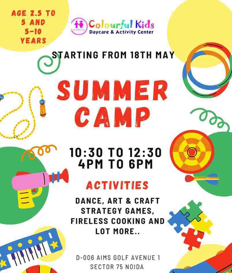 Summer Camp by Colourful Kids (18 May - 31 July) | Sector 75 Noida