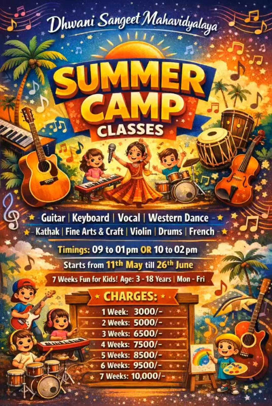Summer Camp by Dhwani Sangeet Mahavidyalaya (11 May - 26 Jun) | Sector 56 Gurgaon