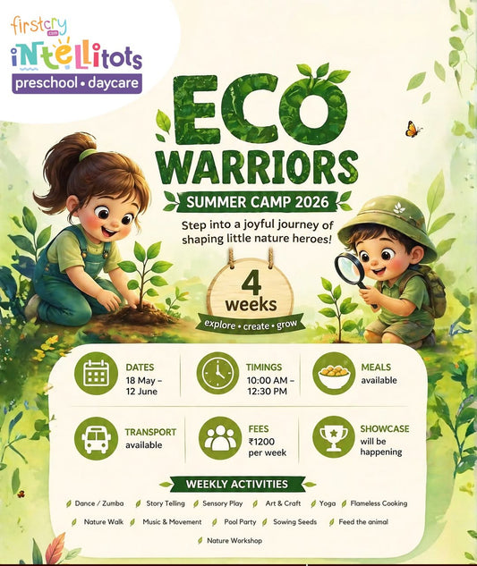 Eco Warriors Summer Camp by FirstCry Intellitots Preschool (18 May - 12 Jun) | Sector 85 Faridabad