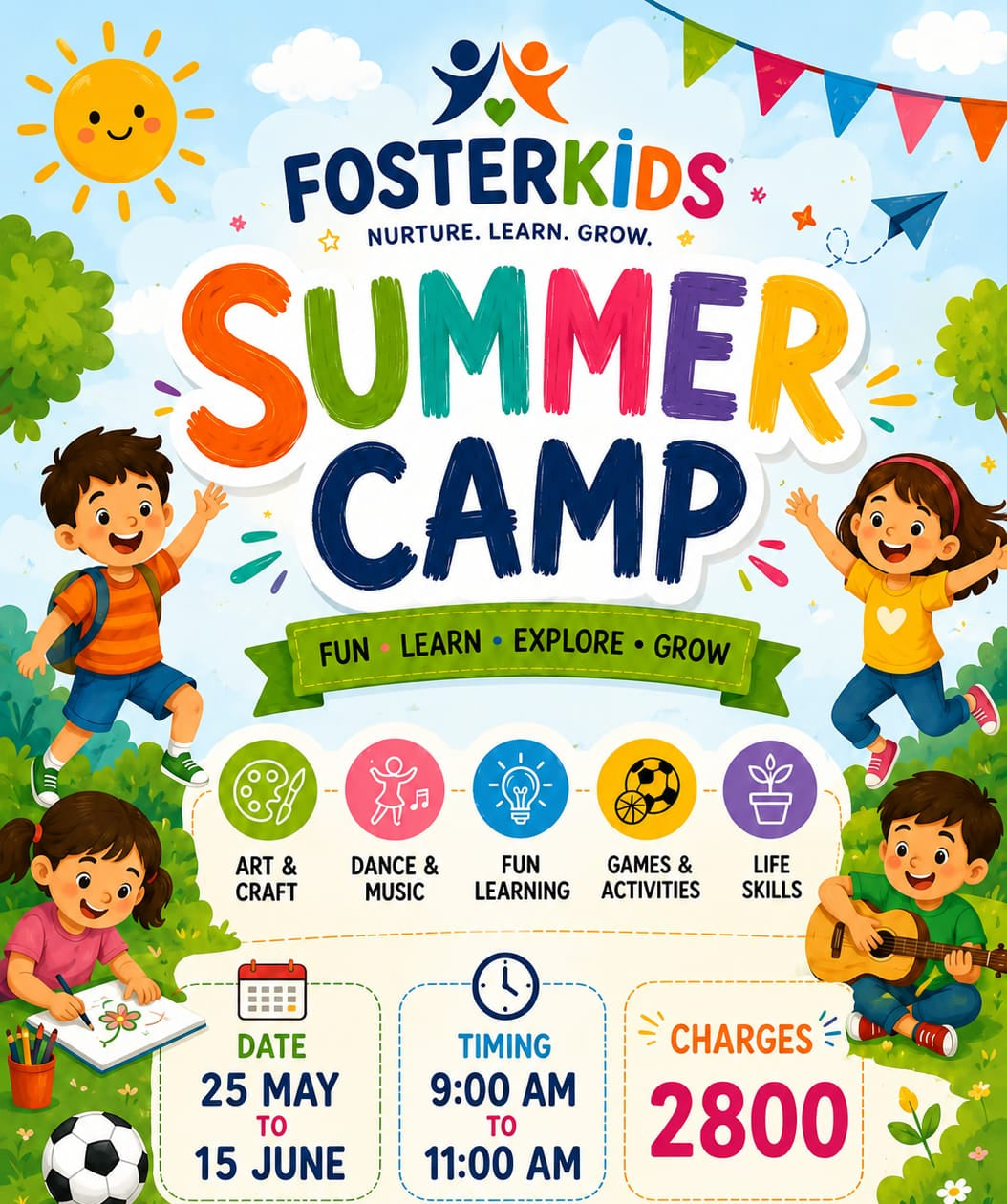 Summer Camp by Foster Kids Gurugram Sector 10 (25 May - 15 Jun) | Sector 10 Gurugram