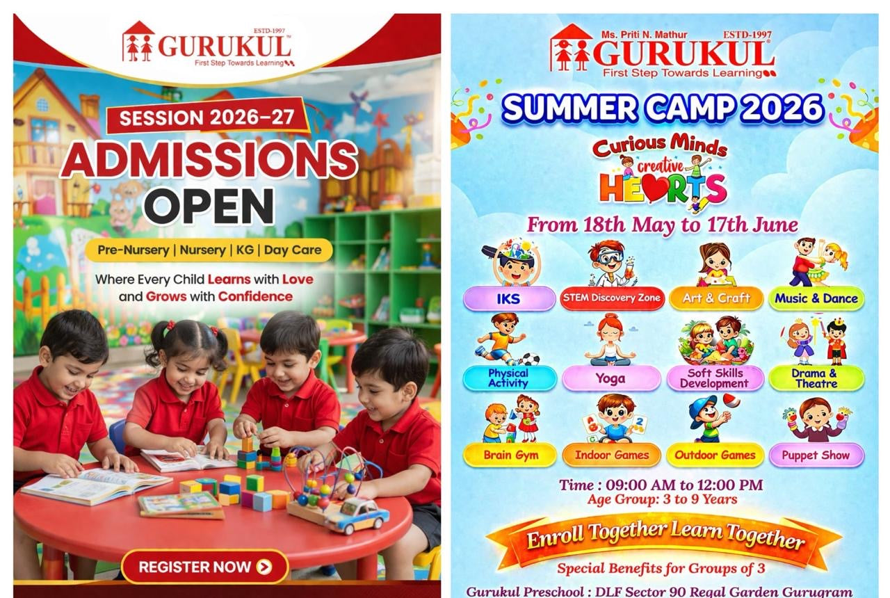 Summer Camp by Gurukul Preschool And Daycare (19 May - 17 Jun) | Sector 90 Gurugram