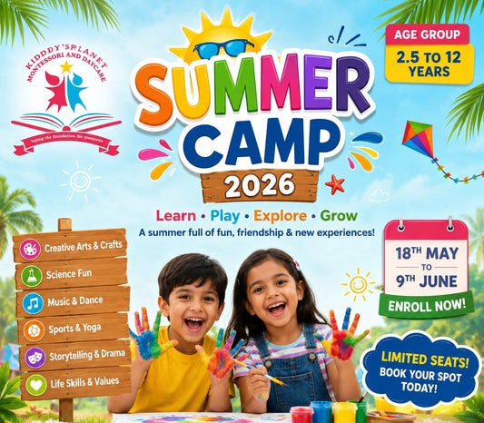 Summer Camp by Kiddy's Planet Montessori (18 May - 9 Jun) | Sector 76 Faridabad