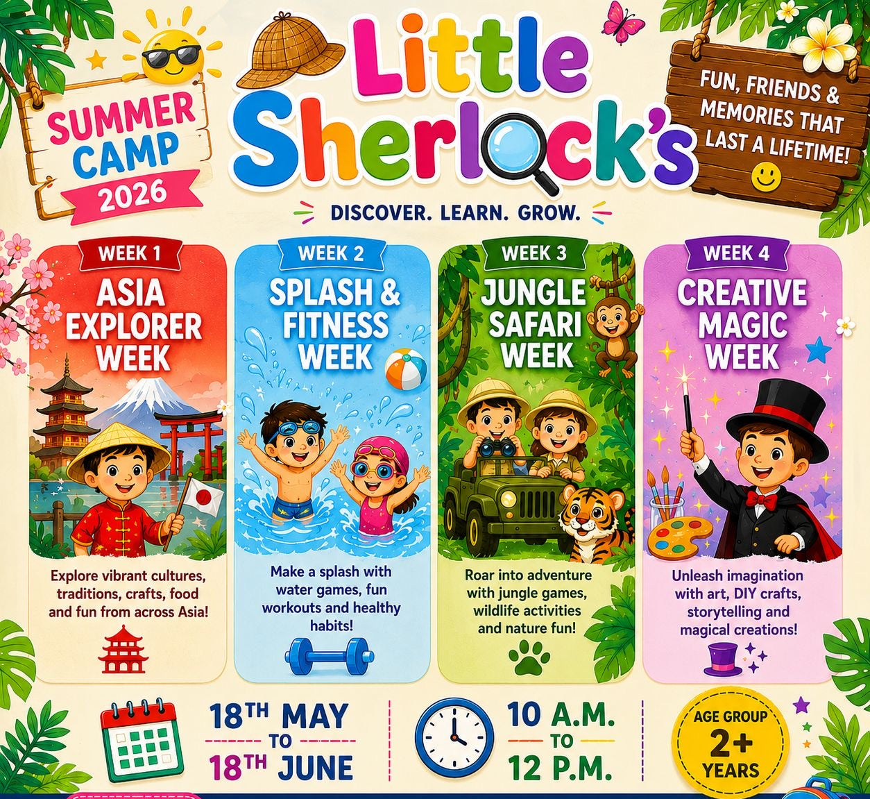 Summer Camp by Little Sherlocks Play School (18 May - 18 Jun) | Patel Nagar Delhi