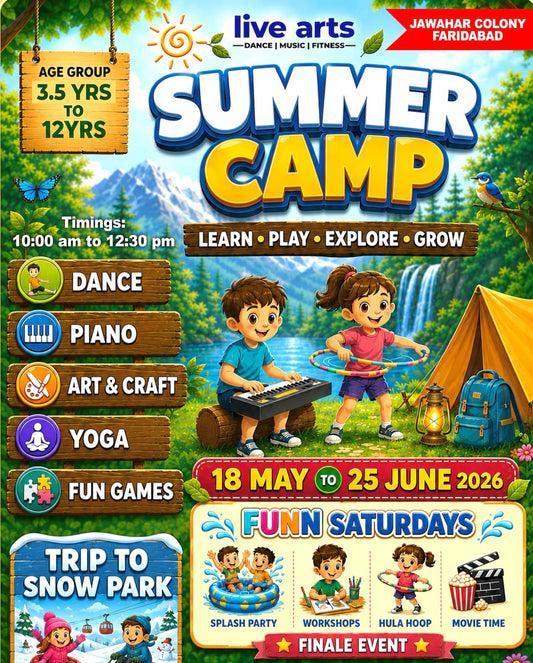 Summer Camp by Live Arts India (18 May - 25 Jun) | Jawahar Colony Faridabad