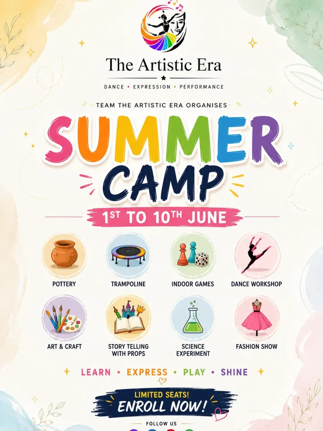 Summer Camp by The Artistic Era (1 Jun - 10 Jun) | Vasant Kunj Delhi