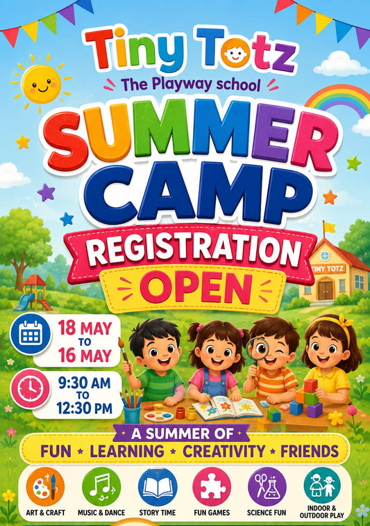 Tiny Totz Summer Camp by Tiny Totz Play Way School (28 May - 15 Jun) | Yamuna Vihar Delhi
