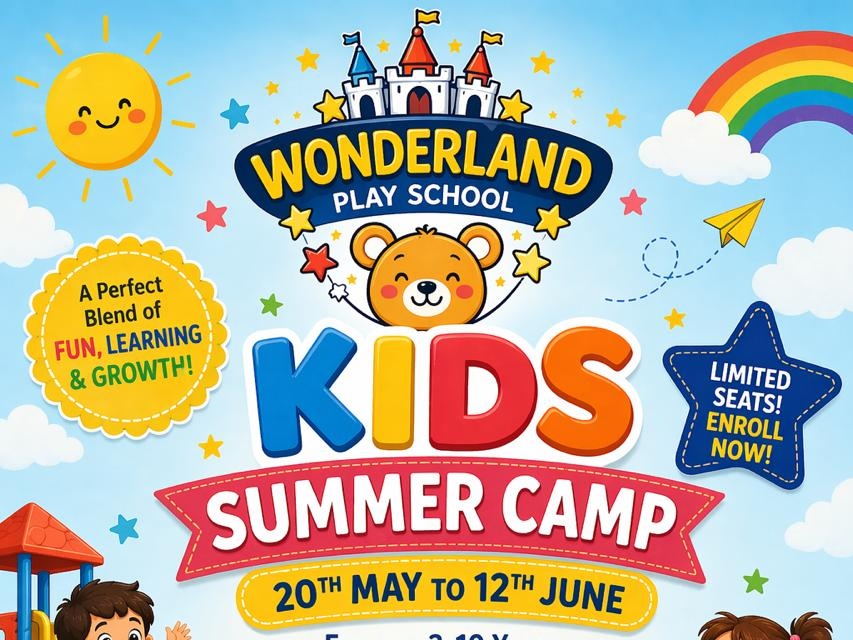 Kids Summer Camp by Wonderland Play School (20 May - 12 Jun) | Sector 42 Faridabad