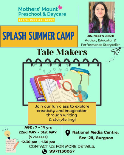 Splash Summer Camp by Mothers' Mount Preschool & Daycare (19 May - 13 Jun) | Sector 24 Gurgaon - ActivityKidz