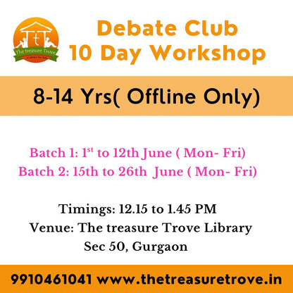 Summer Workshop Fest by The Treasure Trove Kids Library (25 May - 26 June) | Nirvana Country Gurgaon