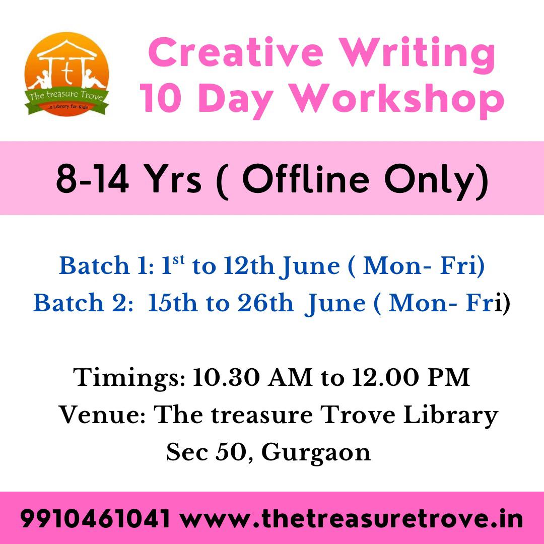 Summer Workshop Fest by The Treasure Trove Kids Library (25 May - 26 June) | Nirvana Country Gurgaon