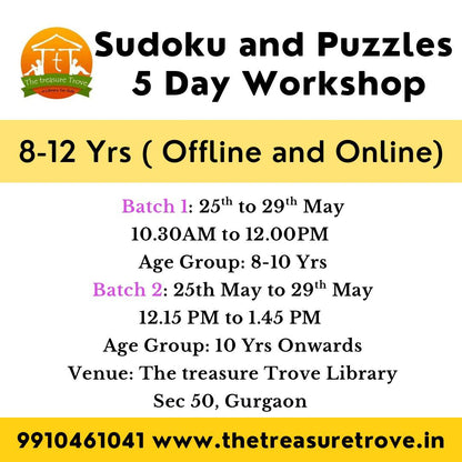 Summer Workshop Fest by The Treasure Trove Kids Library (25 May - 26 June) | Nirvana Country Gurgaon